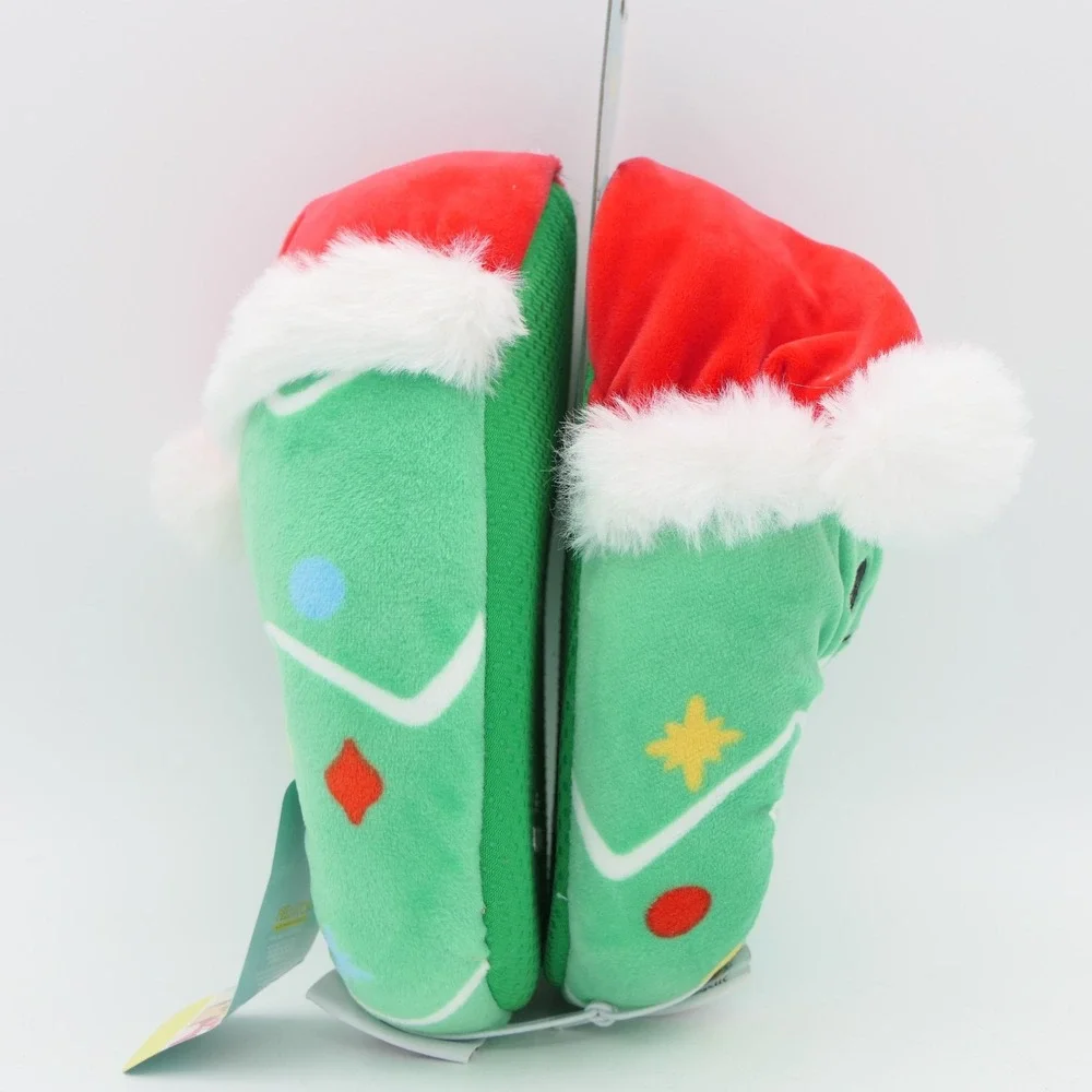 Original Squishmallows Carol The Christmas Tree Size 11-12 Youth Kids Slippers